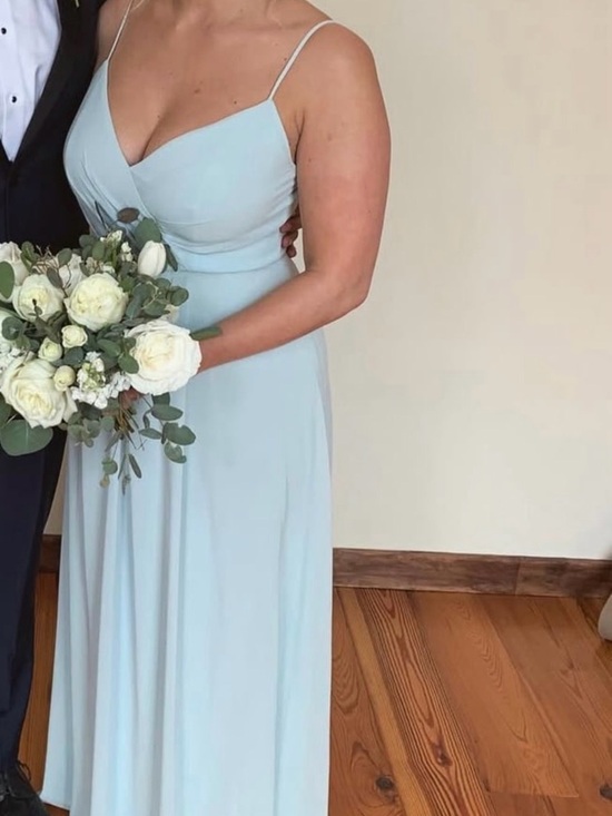 Bill Levkoff Dresses & Skirts - Bill Levkoff Pale Blue Spaghetti Strap Maxi Dress